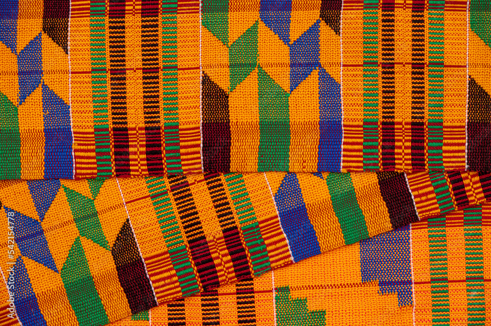 Ashanti Kente display